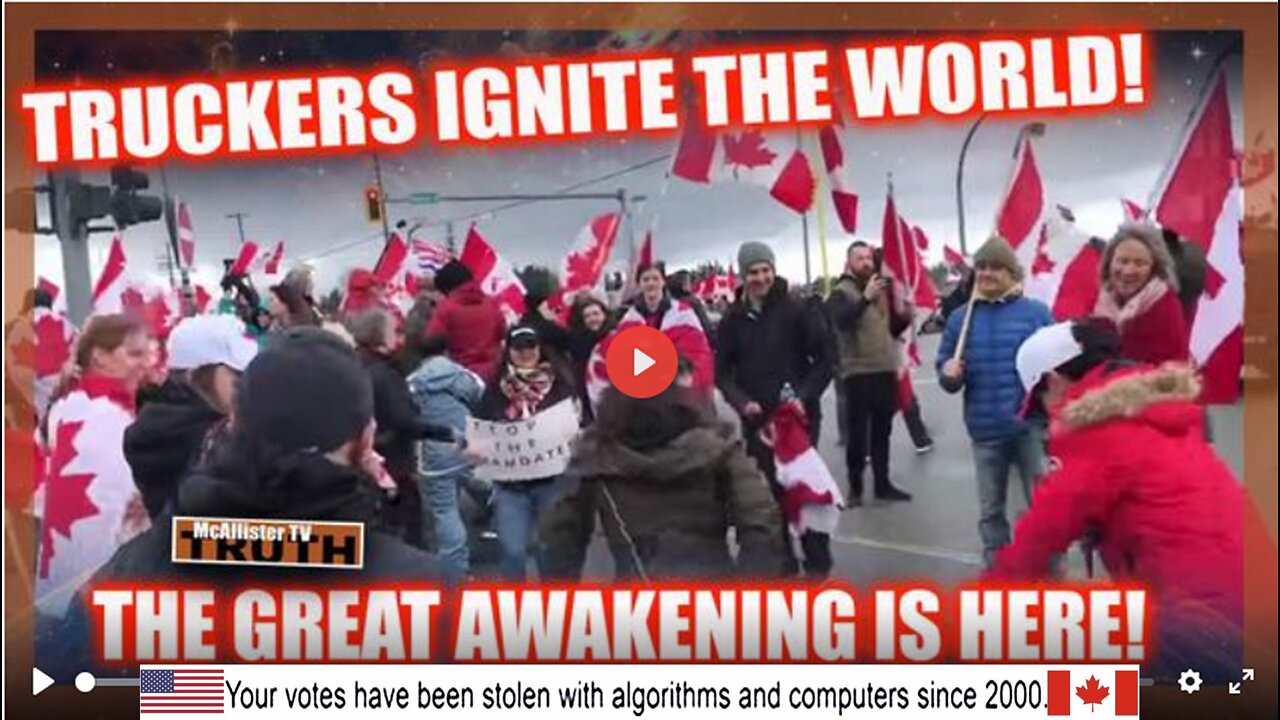 GLOBAL AWAKENING! SUPPORT FOR CANADA GROWS! UN PLANES ON CANADIAN SOIL!