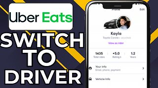 HOW TO CHANGE UBER EATS TO UBER DRIVER