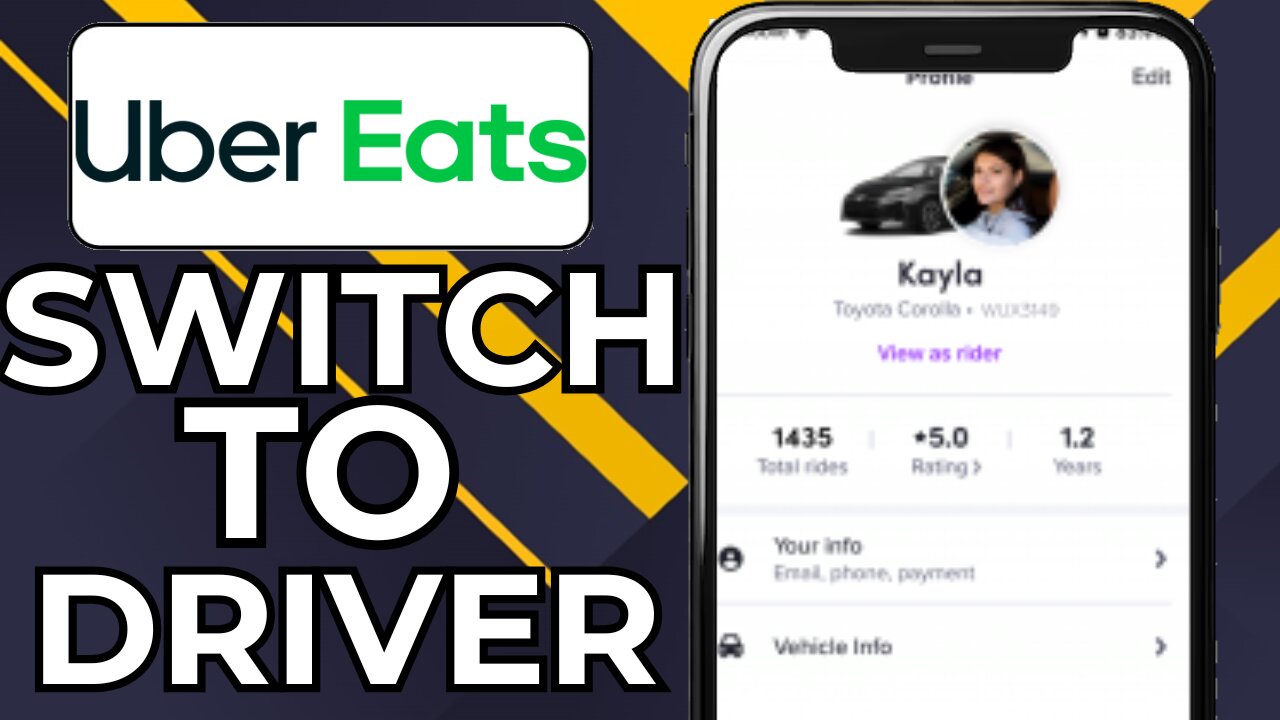 HOW TO CHANGE UBER EATS TO UBER DRIVER