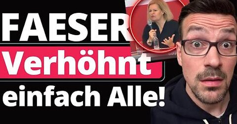 Linksradikale SPD Antifa Faeser im Endspiel! Sie treibt es endgültig zu weit!