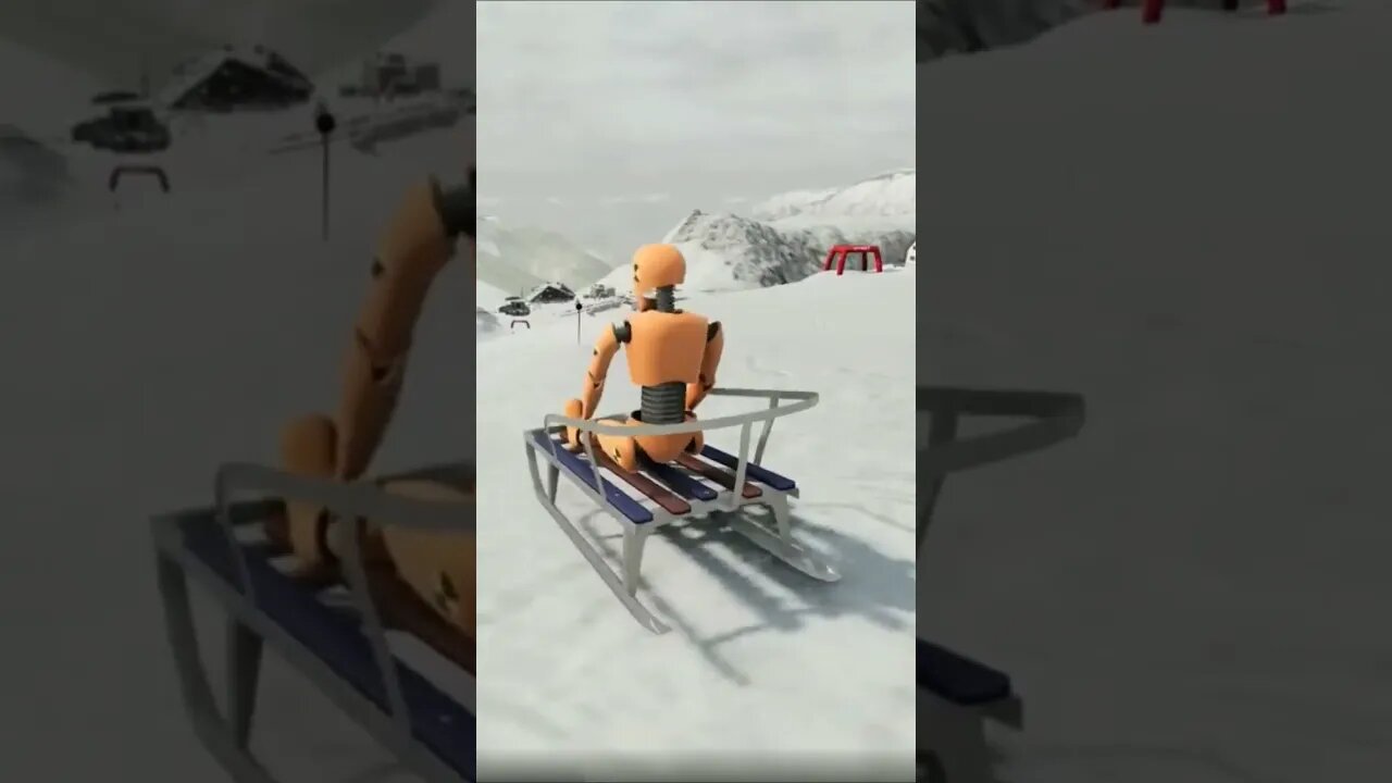Как ездят на санках мои друзья| Как езжу я😂 #beamngdrive #beamng