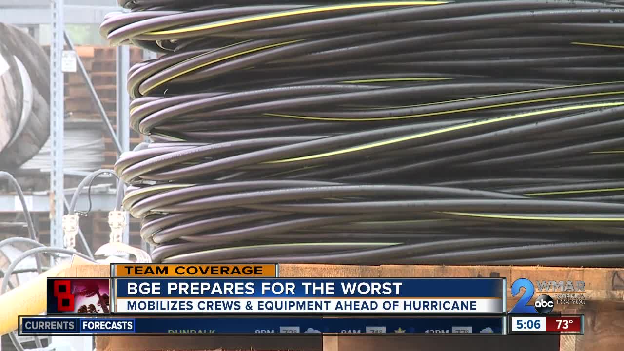 BGE prepares for worst from Hurricane Florence