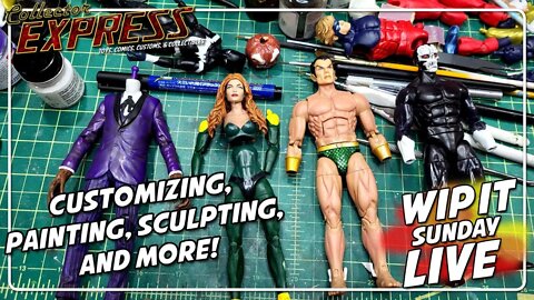 Customizing Action Figures - WIP IT Sunday Live - Episode #32 - Painting, Sculpting, and More!