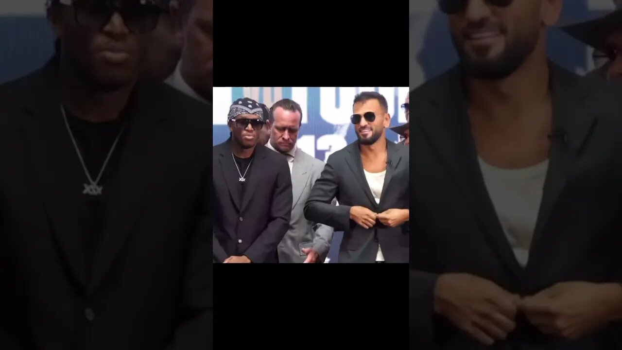 KSI shoves Joe Fournier At Press Conference