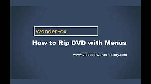 [100% Working] How to Rip DVD with Menus?