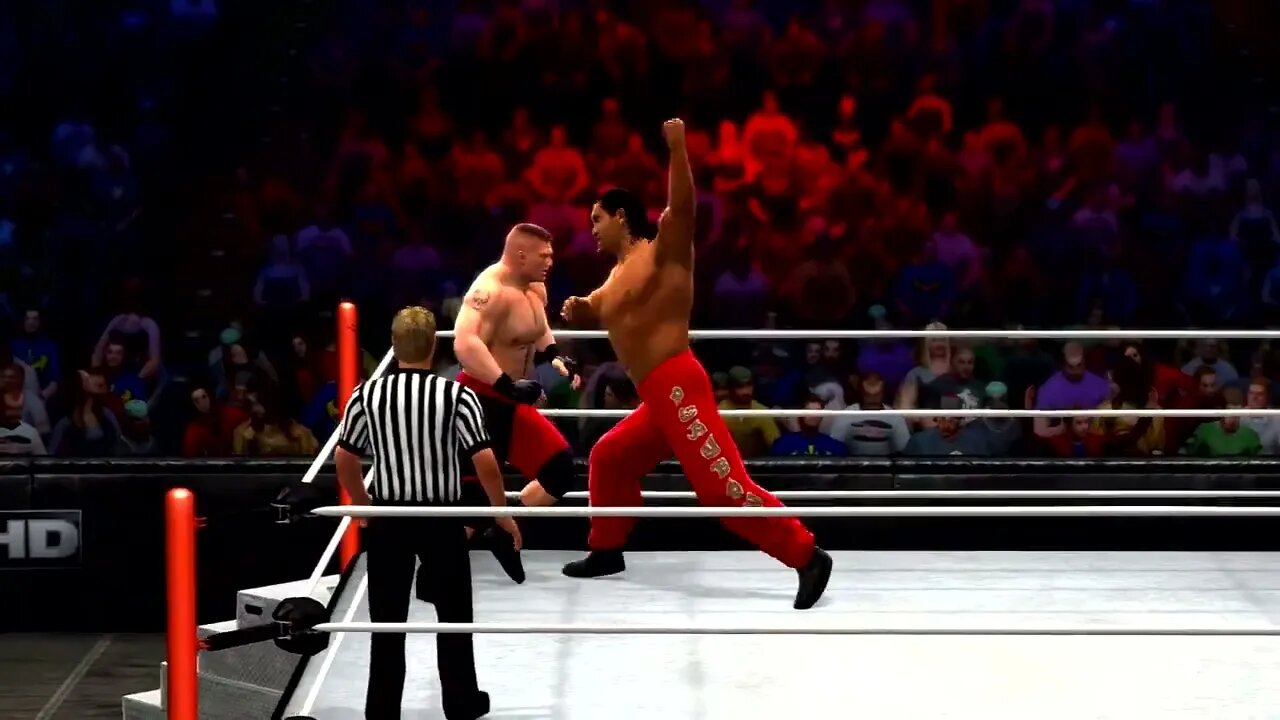 WWE '13 Gameplay Brock Lesnar vs The Great Khali