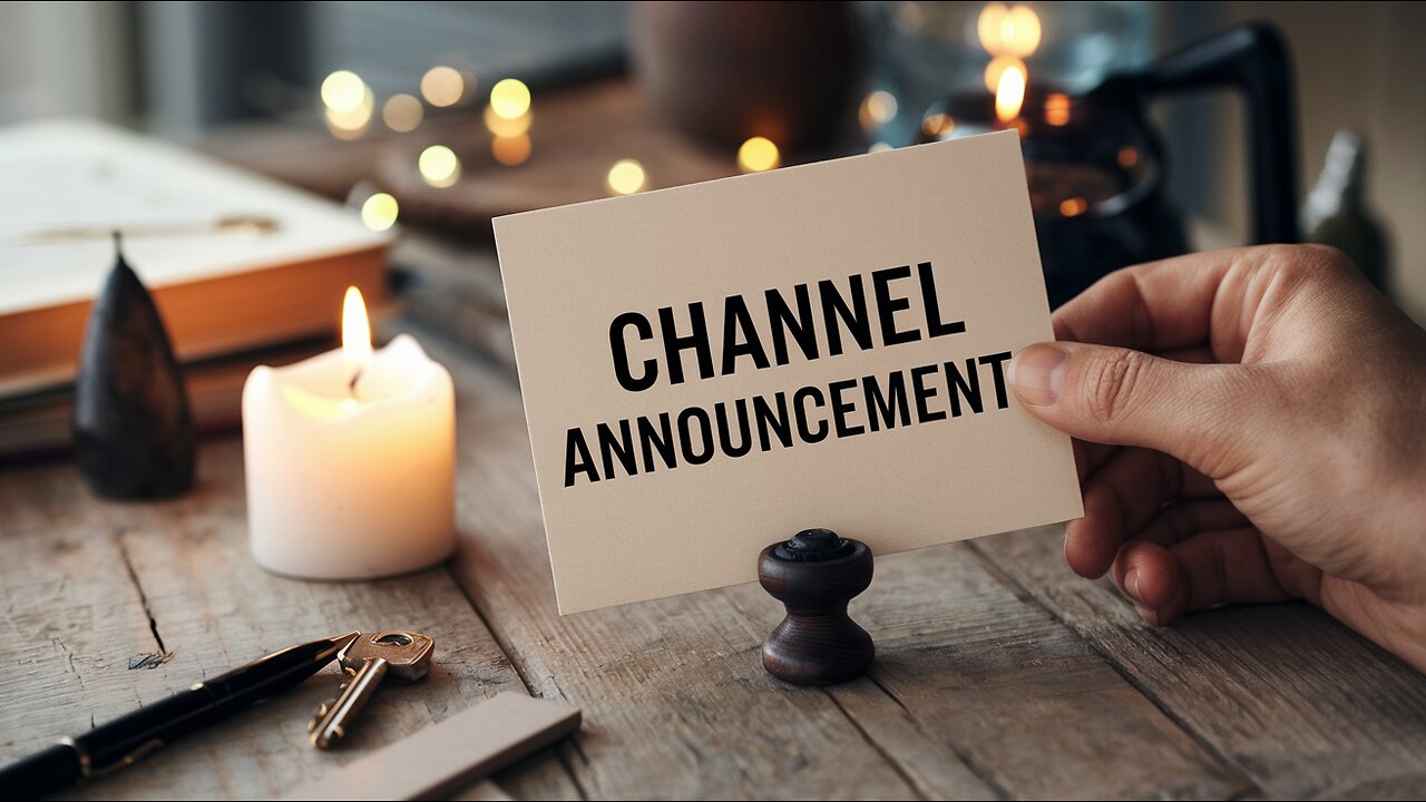 Channel Announcement