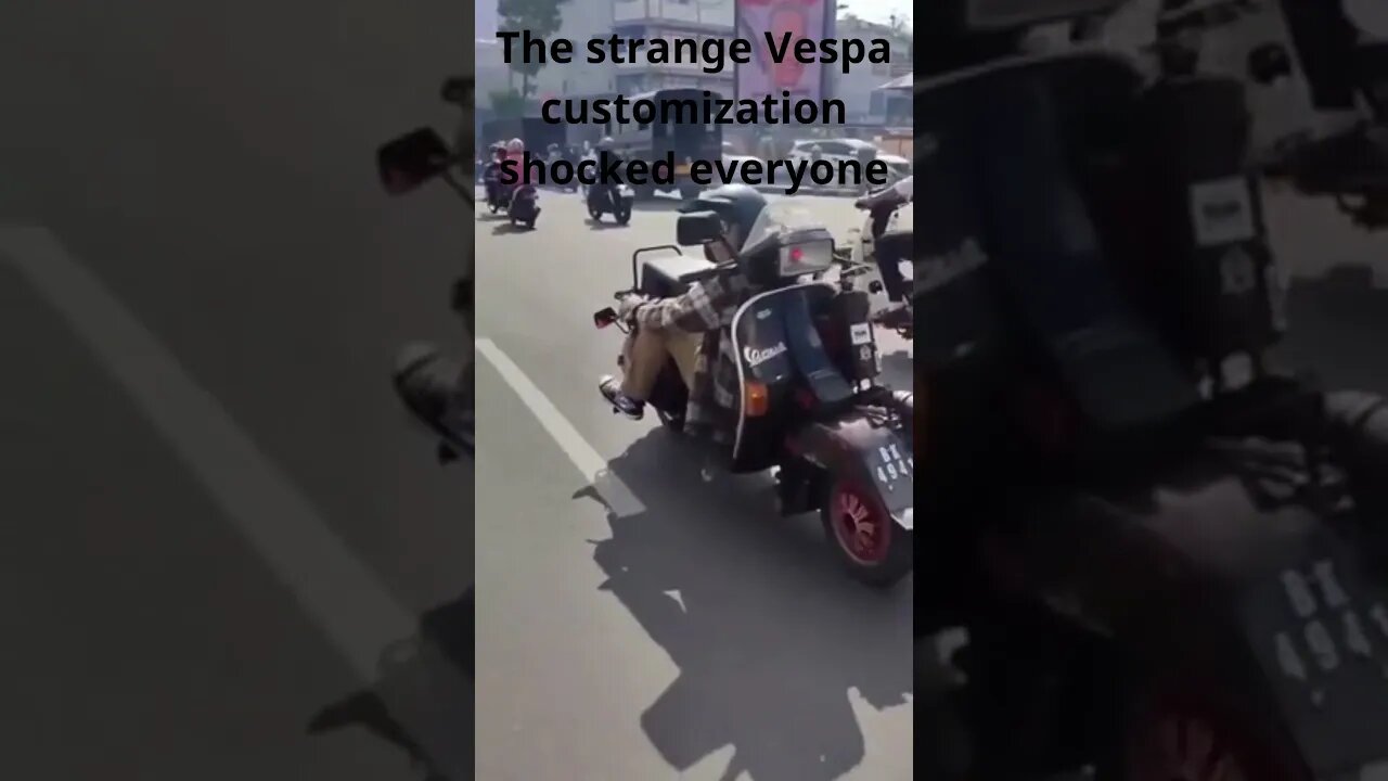 The strange Vespa customization shocked everyone