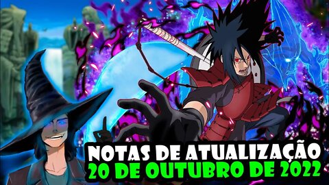 NOTAS DE ATUALIZAÇÃO 20 DE OUTUBRO DE 2022 | Naruto Online #narutoonline #atualizações