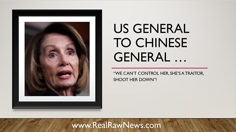 Pelosi's Trip to Taiwan is in Trouble