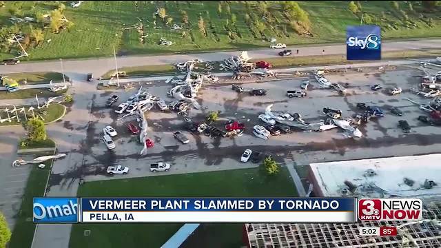 Tornadoes in Pella, Iowa, injure 10, damage Vermeer plant