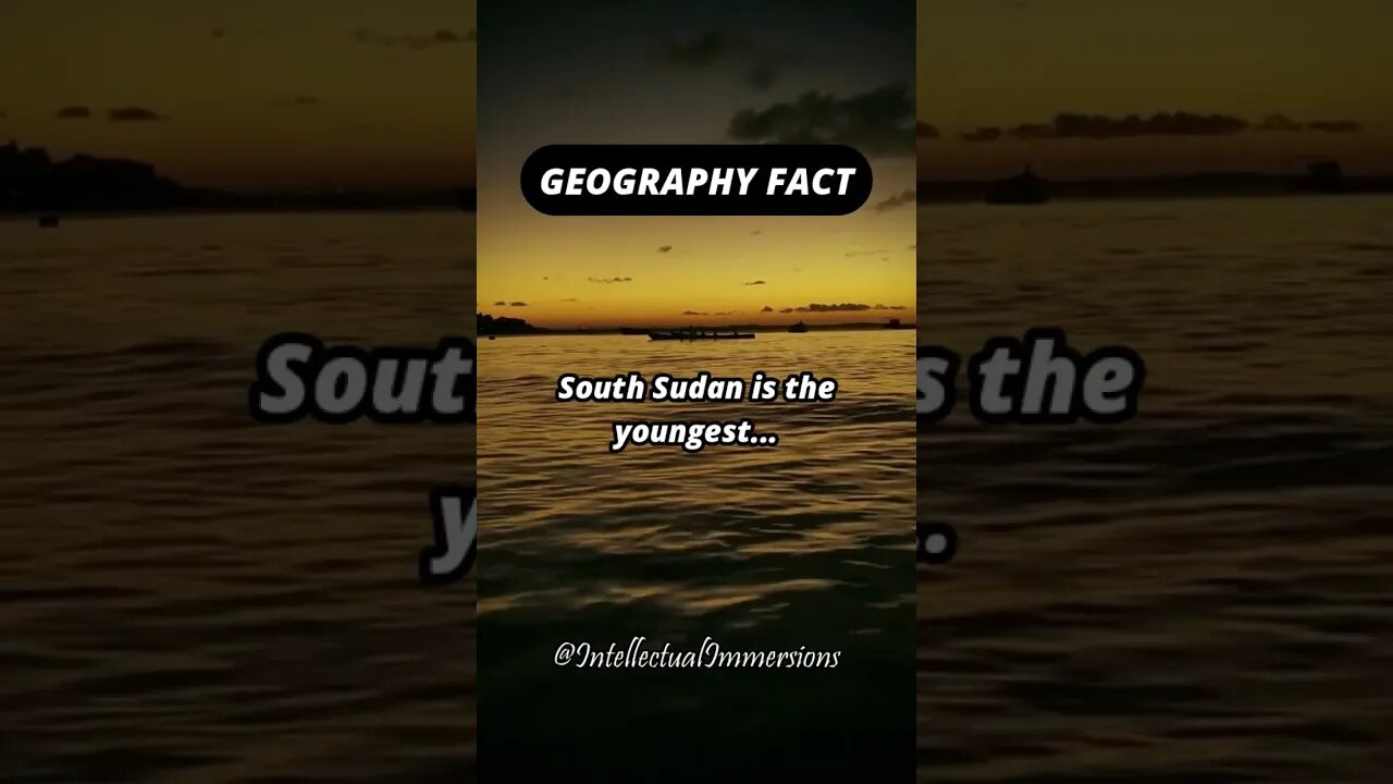 Geography Fact. #subscribe #shorts #sudan #country #2011 #independence