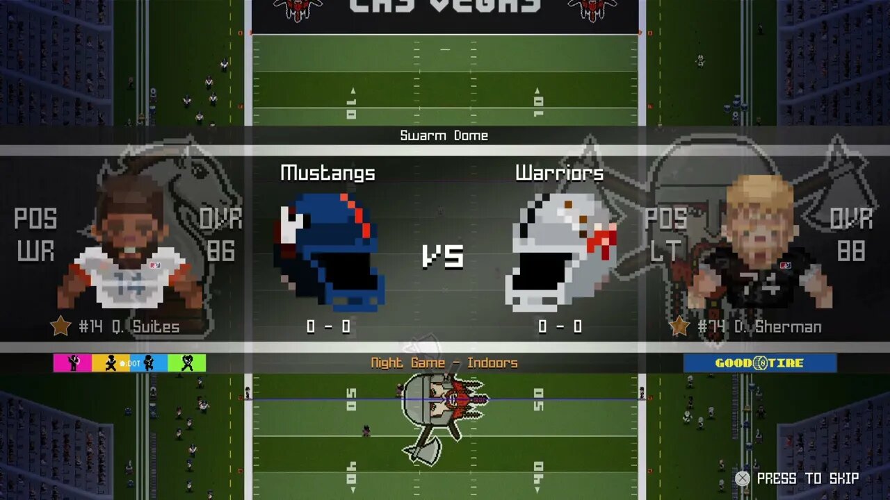 L:1-5- Denver Mustangs (0-0) @ Las Vegas Warriors (0-0) - Legend Bowl - Intros / Coin Toss
