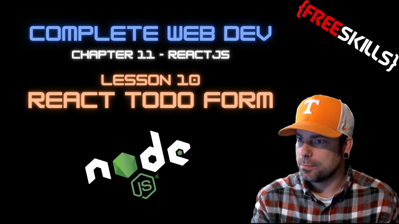 Web Dev 11 - 10 React Todo Form