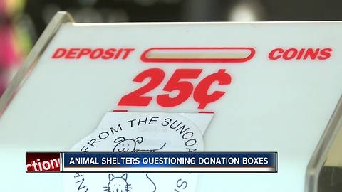 Animal shelter says donation money from candy boxes in Bay area businesses not coming to them