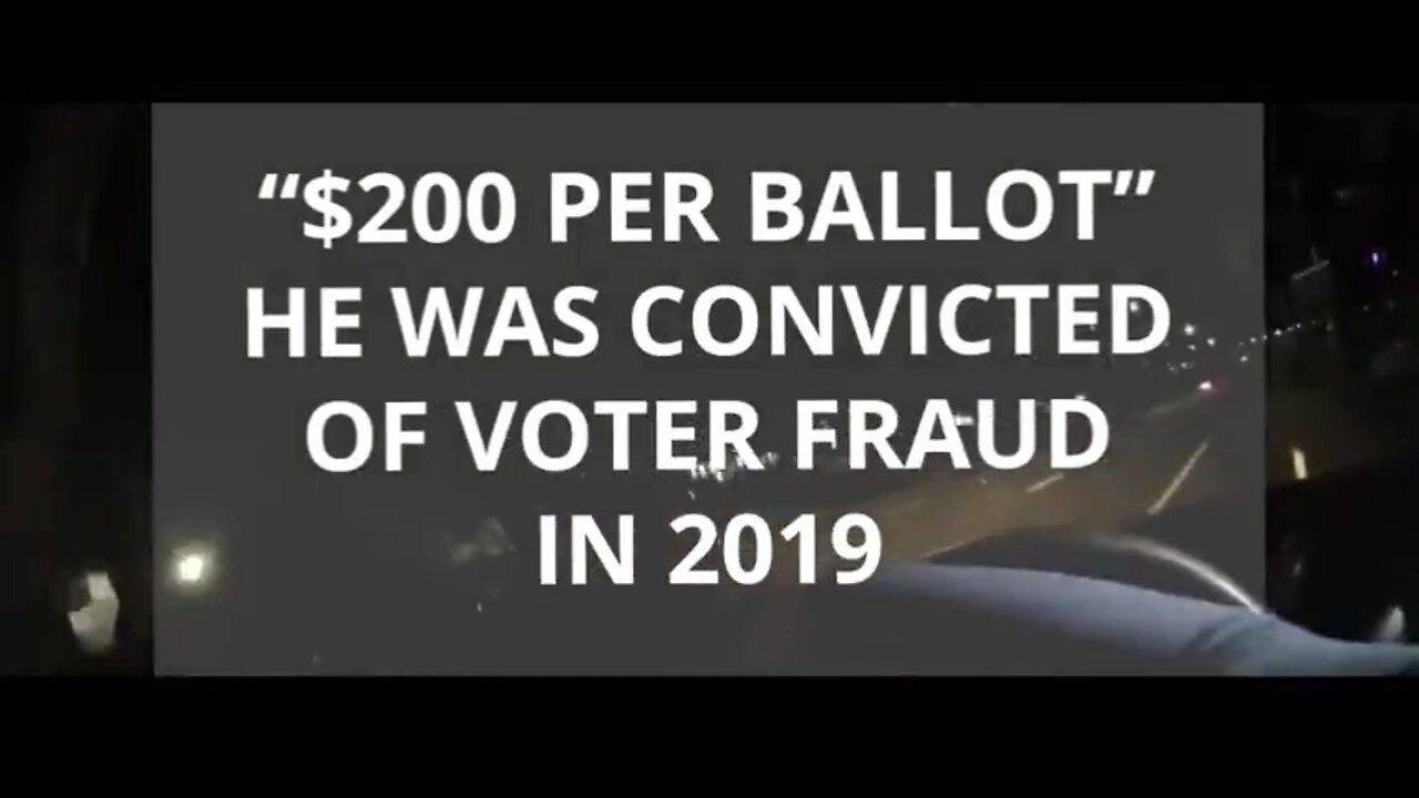 Do You Know: $200 Per Ballot For 6 Months To Falsify Ballots.