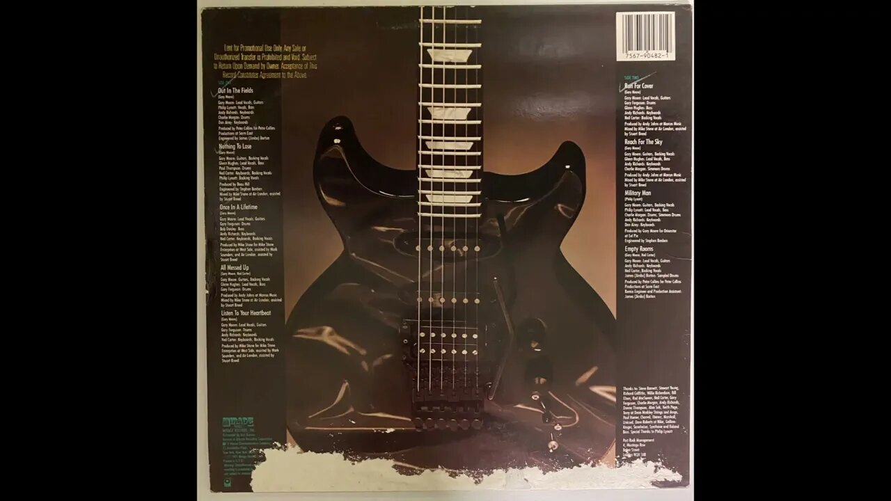 Gary Moore – Run for Cover - Full Album Vinyl Rip (1985)