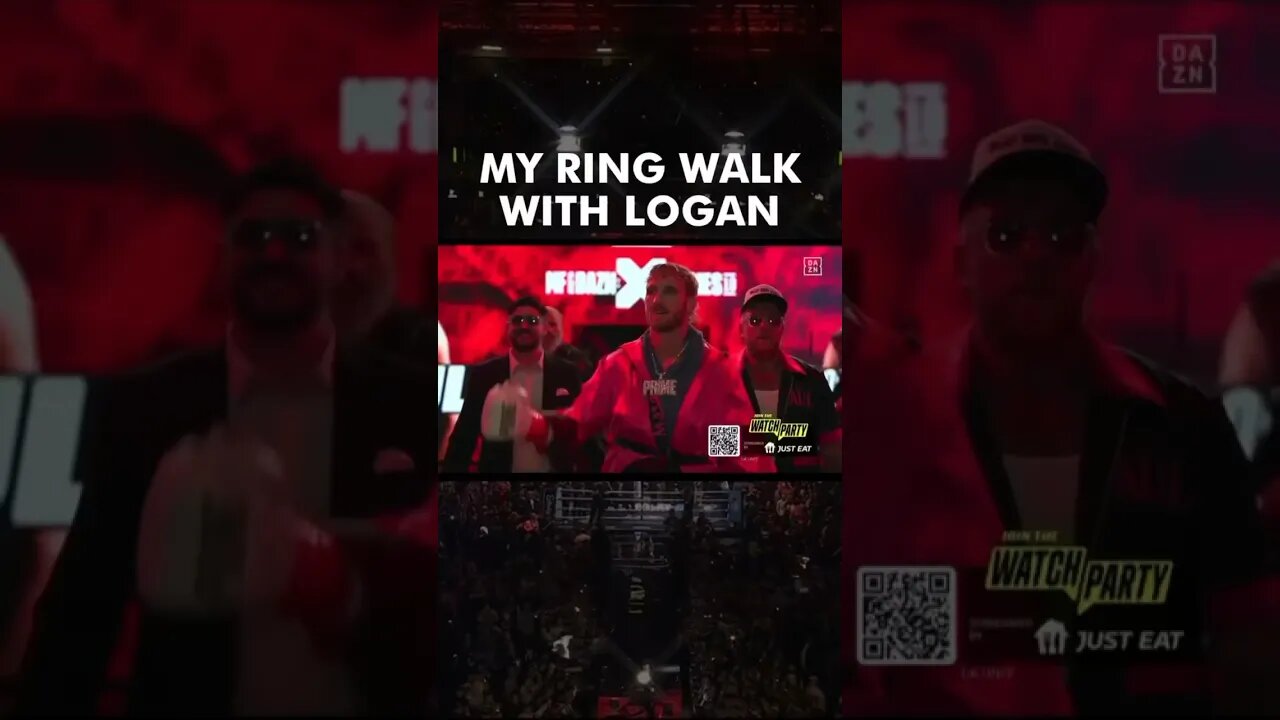 My Ring Walk with Logan Paul #loganpaul #jakepaul #drinkprime