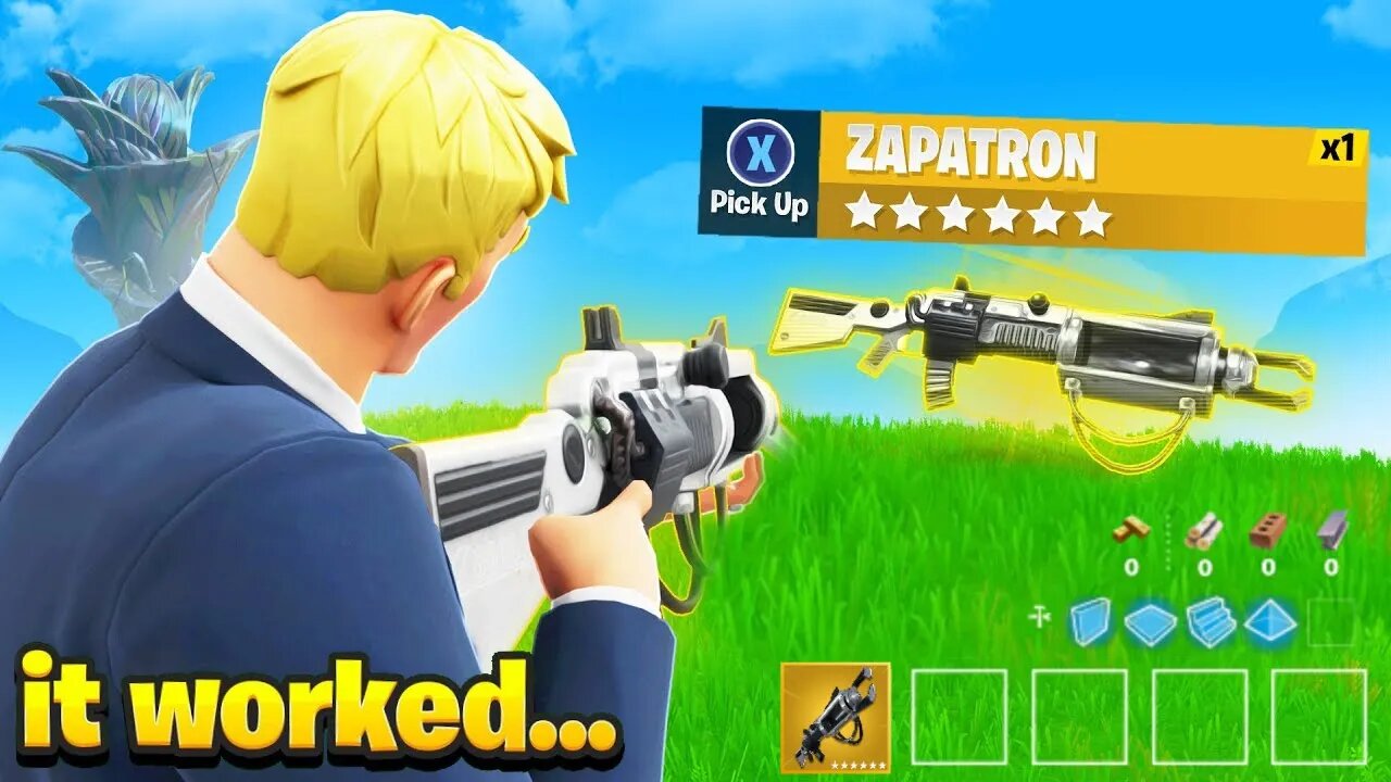 SECRET Gun In Fortnite Season 6.. (Zapatron Is Back)