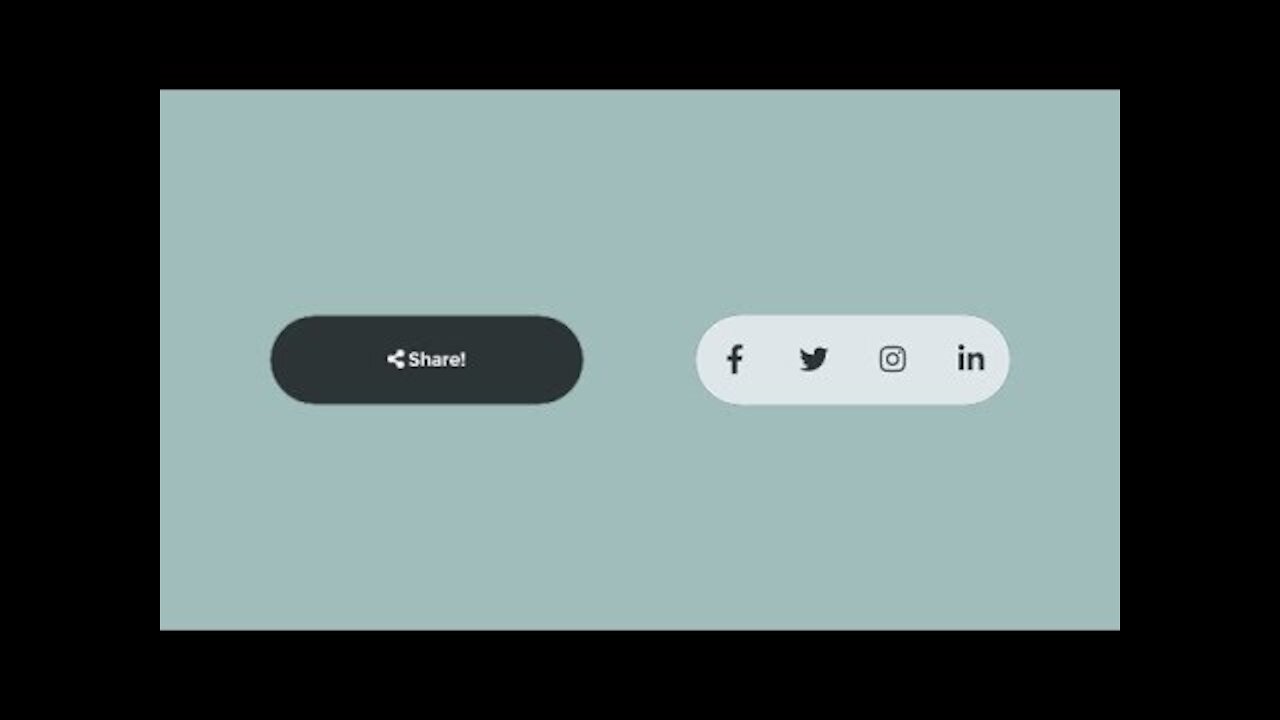 Animated Share Button Using Only HTML & CSS