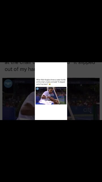 "The ball slipped out of my hand"🤣🎾