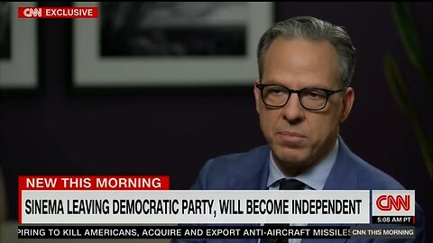 Jake Tapper Admits The Left Will Go After Sen Krysten Sinema