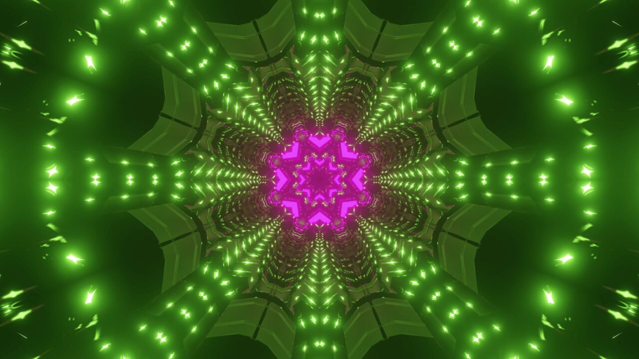 FREE background video vj loop | color changing abstract tunnel