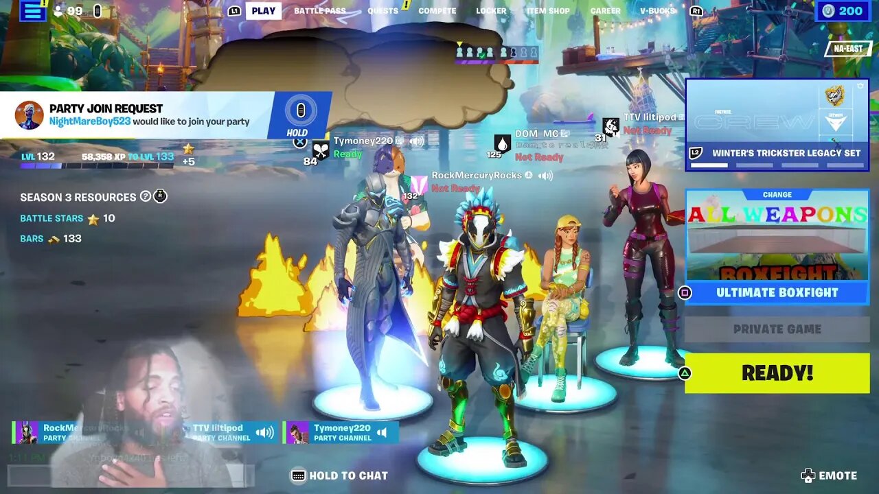 Fortnite with Rock Mercury