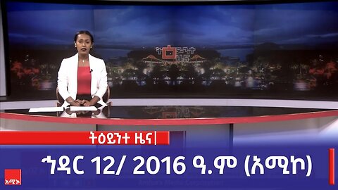 ምሽት 1:00 ትዕይንተ ዜና ባሕር ዳር: ኅዳር 12/ 2016 ዓ.ም (አሚኮ)