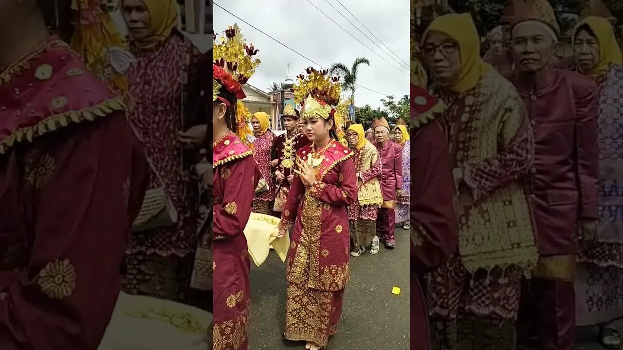 Iring iringan Pengantin Adat Palembang dengan Musik es Krim #shorts #shortvideo #short