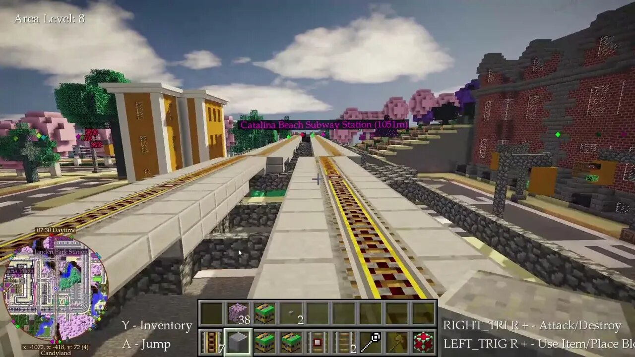 Minecraft: Walking from Linden Street Station To Castillo Blvd Station in CPC - Episode 7