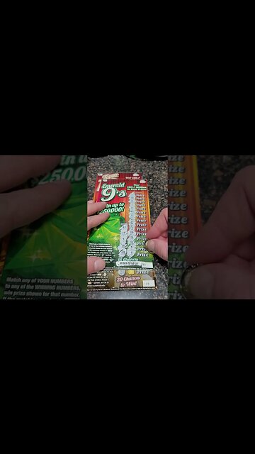 I bought 3 different Scratch Off Lottery Tickets from the Gas Station!