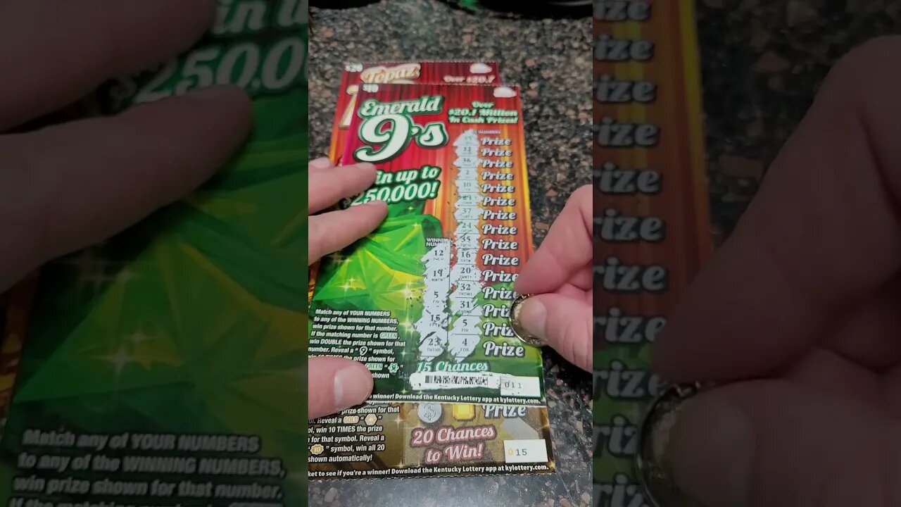 I bought 3 different Scratch Off Lottery Tickets from the Gas Station!