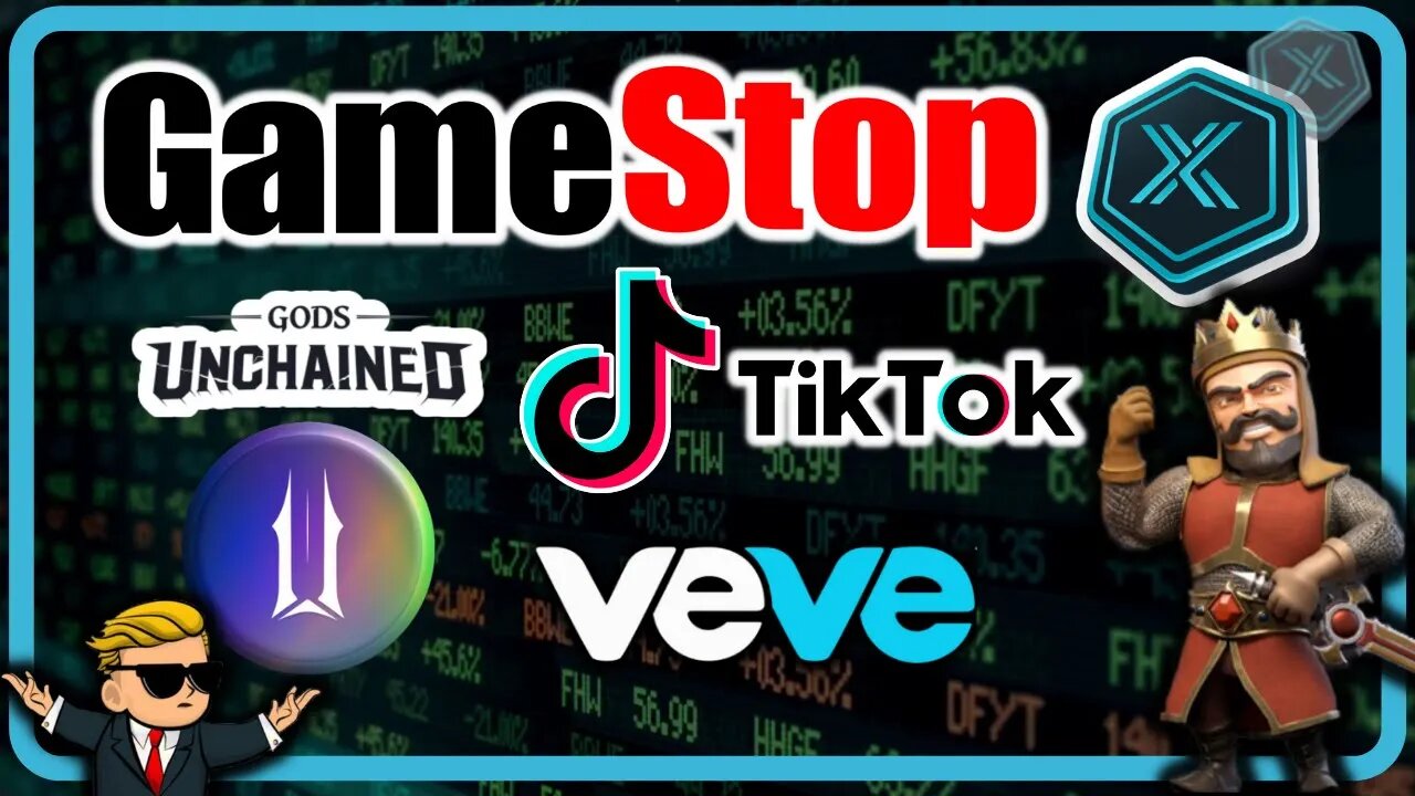 Illuvium, Tik Tok on GameStop's NFT Marketplace | VeVe Next?