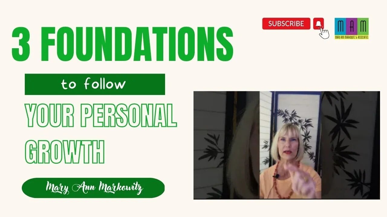 3 Foundations to follow for your personal growth.