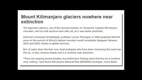 Kilimanjaro Granted A Reprieve
