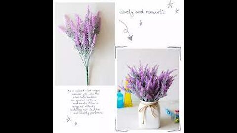 Romantic Artificial Flower Vase, Lavender Plastic Vase For Home Decoration Give Gift