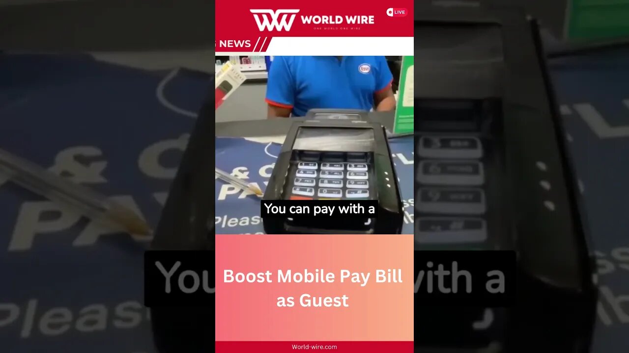 Boost Mobile Pay Bill as Guest-World-Wire #shorts