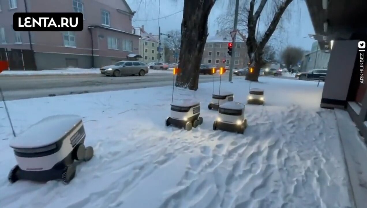 Estonian capital began with a traffic jam of... robot couriers (Where´s Greta?)