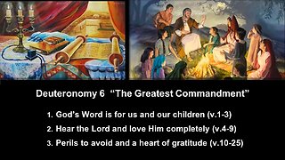 Deuteronomy 6 “The Greatest Commandment” - Calvary Chapel Fergus Falls