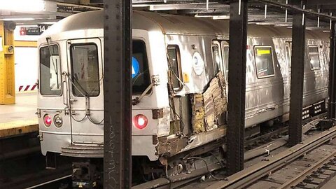 Commuter Train Crashes into Station