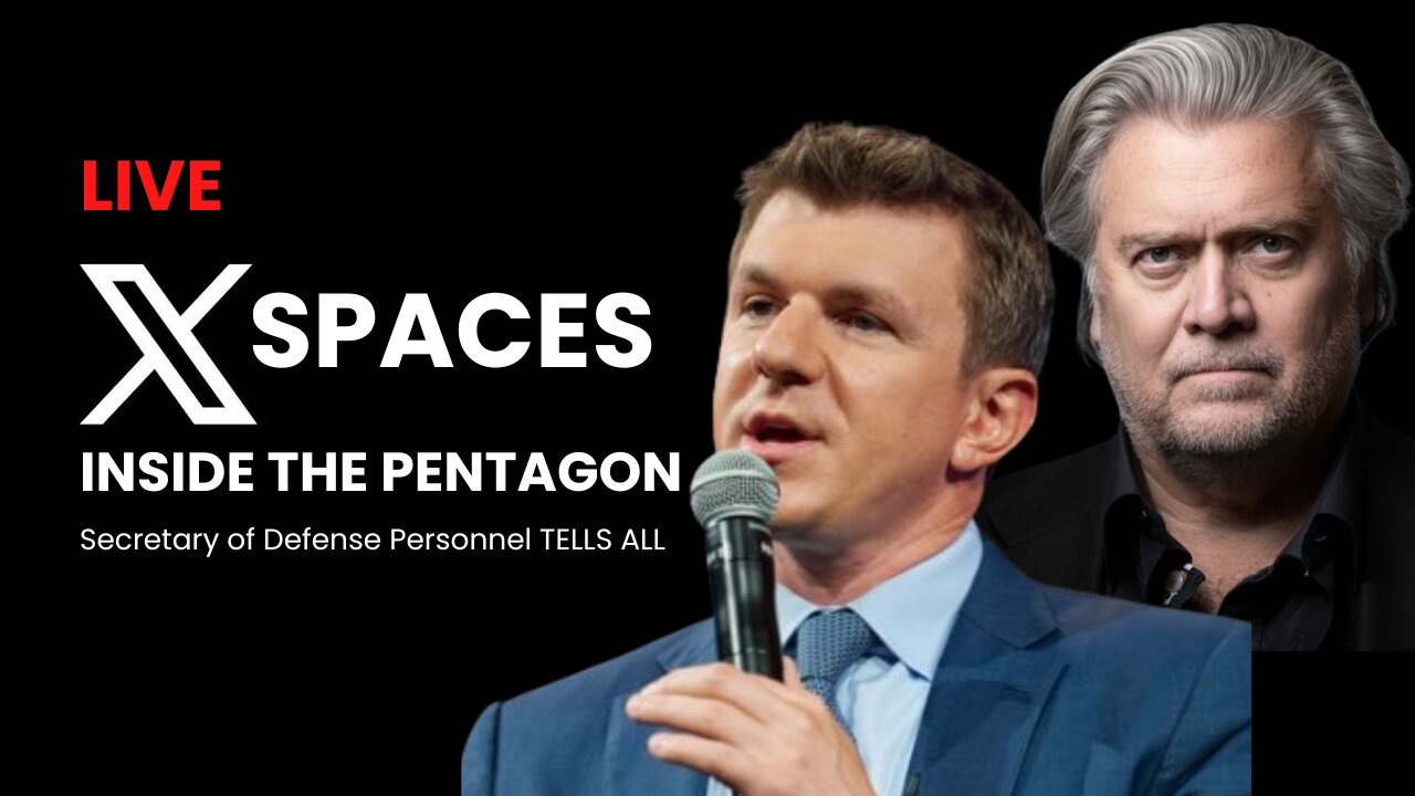 Live X Space with James O'Keefe | INSIDE THE PENTAGON: Secretary of Defense Personnel TELLS ALL