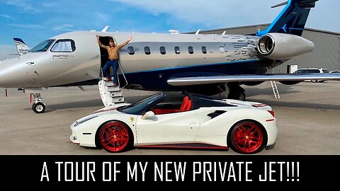 A TOUR OF MY NEW PRIVATE JET!!