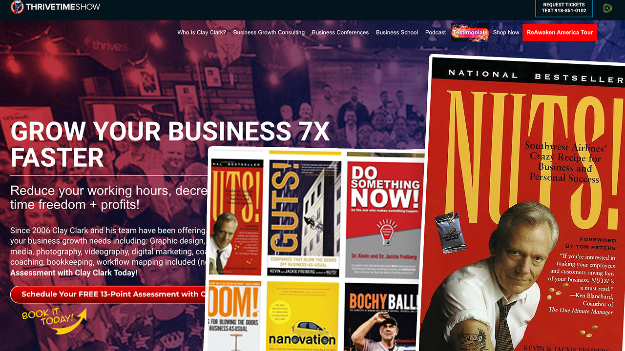 Business Podcasts | The Best-Selling Author of 8 Books (Kevin Freiberg) Teaches the Southwest Airlines Super Systems for Success + Randy Antrikin of PMHOKC.com Joins to Share How Clay Clark Has Helped Him to Grow His Company By 20X