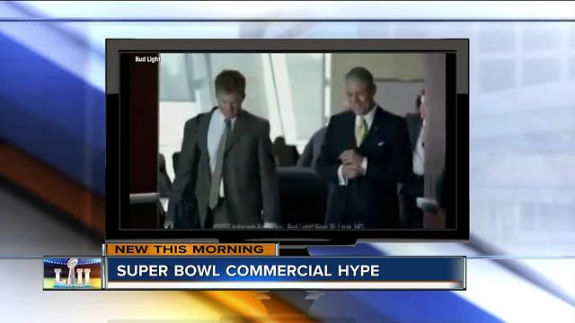 Hype building for Super Bowl commericals