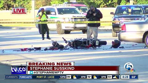 Motorcyclist killed in Greenacres crash