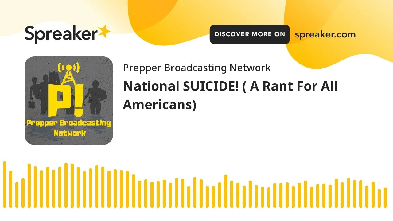 National SUICIDE! ( A Rant For All Americans)