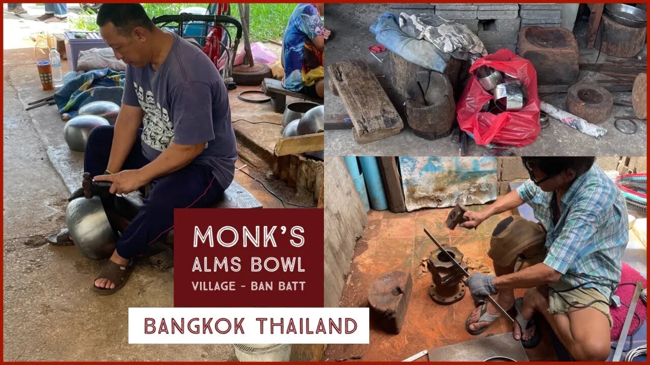 Traditional Hand Crafted Monk’s Alms Bowls - Ban Batt Community Bangkok Thailand 2023