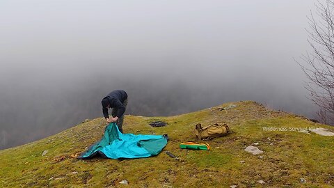 CAMPING ALONE AT 4,000 METERS ALTITUDE! SOLO SURVIVAL TIPS IN WILDERNESS NATURE