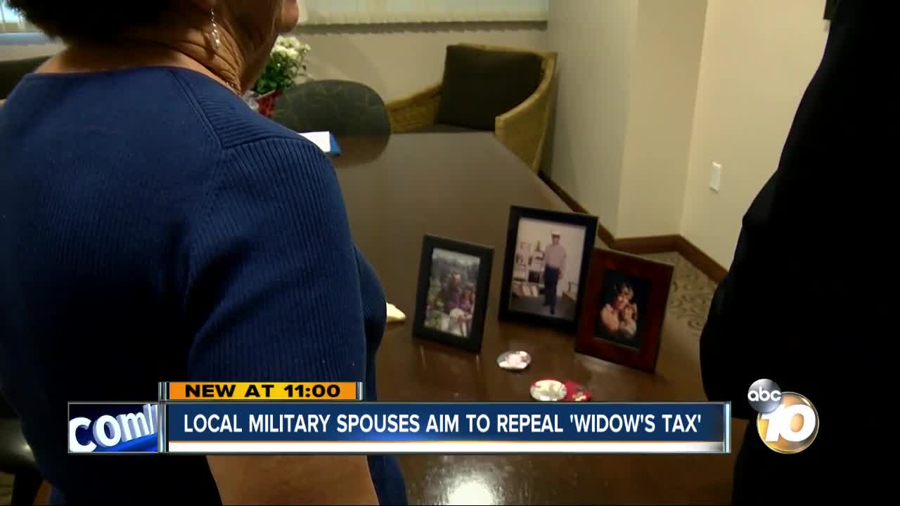 Local military spouses trying to get ‘widow's tax’ repealed